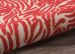Nourison Home Aloha Red 2'8" x 4' Room Scene