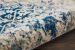Nourison Home Fusion Cream/Blue 5'3" x 7'3" Room Scene