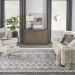 Nourison Home Asilah Grey/Ivory 9' x 12'2" Room Scene