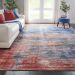 Nourison Home Safari Dreams Blue/Brick 9' x 12' Room Scene