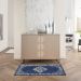 Nourison Home Grafix Navy Blue Room Scene