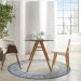 Nourison Home Country Side Ivory Blue 5'3" x Round Room Scene