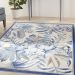 Nourison Home Seaside Ivory Blue Room Scene