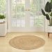 Nourison Home Natural Jute Natural Room Scene