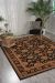 Nourison Home Living Treasures Black 7'6" x 9'6" Room Scene