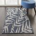 Nourison Home Aruba Slate/Cream 2'8" x 4' Room Scene