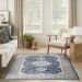 Nicole Curtis Series 4 Grey/Navy 4' x 6' Room Scene