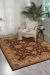 Nourison Home Living Treasures Brown 5'6" x 8'3" Room Scene