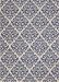 Nourison Home Grafix White Blue 5'3