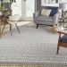 Nourison Home Paxton Ivory/Slate 7'10" x 10'6" Room Scene