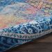 Nourison Home Ankara Global Blue/Multicolor 4' x Round Room Scene