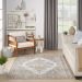 Nourison Home Quarry Grey/Light Blue 3'9" x 5'9" Room Scene