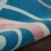 Nourison Home Grafix Blue Multi Colored 5'3" x Round Room Scene