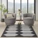 Nourison Home Modern Passion Blk/Grey 5'3" x 7'3" Room Scene