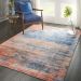 Nourison Home Safari Dreams Blue/Brick 8' x 11' Room Scene
