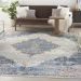 Nourison Home Quarry Blue/Grey 6'7" x 9'6" Room Scene