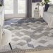 Nourison Home Paxton Grey/Slate 7'10" x 10'6" Room Scene