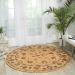 Nourison Home Nourison 2000 Camel 8' x Round Room Scene