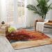 Nourison Home Rhapsody Autumn 5'6" x 8' Room Scene