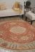 Nourison Home Nourmak Rust 8' x Round Room Scene