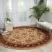 Nourison Home Heritage Hall Beige 9' x Round Room Scene