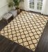 Nourison Home Grafix Cream/Black 7'10" x 9'10" Room Scene