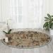 Nourison Home Delano Blue 5'3" x Round Room Scene
