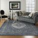 Nourison Home Malta Navy 7'10" x 10'10" Room Scene