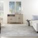 Nourison Home Quarry Grey/Ivory/Blue 6'7" x 9'6" Room Scene
