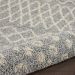 Nourison Home Moroccan Shag Silver 3'11" x 6'7" Room Scene