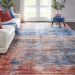 Nourison Home Safari Dreams Blue/Brick 9' x 12' Room Scene