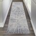Nourison Home Silky Textures Blue/Grey 2'2" x 7'6" Runner Room Scene