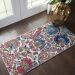 Nourison Home Ankara Global Ivory/Blue Room Scene