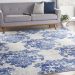 Nourison Home Whimsicle Ivory Navy 7' x 10' Room Scene