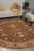 Nourison Home Nourmak Khaki 8' x Round Room Scene