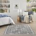 Nourison Home Lennox Charcoal/Ivory/Blue 4' x 6' Room Scene
