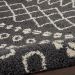 Nourison Home Moroccan Shag Charcoal 7'10" x 10'6" Room Scene