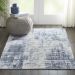 Nourison Home Safari Dreams Blue 3'9" x 5'9" Room Scene
