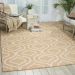 Nourison Home Linear Beige 8' x 11' Room Scene