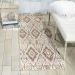 Nourison Home Karma Beige 2'2" x 7'6" Runner Room Scene