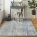 Nourison Home Symmetry Blue/Grey Room Scene