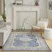 Nicole Curtis Series 4 Grey/Navy 4' x 6' Room Scene