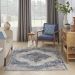 Nourison Home Quarry Blue/Grey 3'9" x 5'9" Room Scene