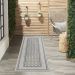 Nourison Home Key Largo Lt Grey 2'2" x 10' Runner Room Scene