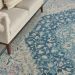 Nourison Home Tranquil Ivory/Turquoise 8'10" x 11'10" Room Scene