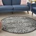 Nourison Home Country Side Ivory/Charcoal 5'3" x Round Room Scene
