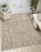 Nourison Home Silver Screen Latte 5'3" x 7'3" Room Scene
