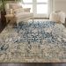 Nourison Home Fusion Cream/Blue 7'10" x 10'6" Room Scene