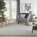 Nourison Home Paxton Ivory/Slate 7'10" x 10'6" Room Scene
