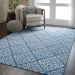 Nourison Home Grafix Blue 6' x 9' Room Scene
